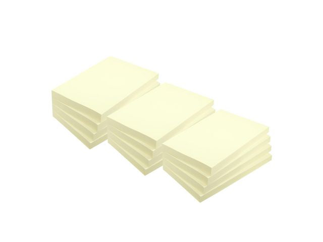 Notes LYRECO recycled 38x51mm gul 12/fp - Primmeshiper