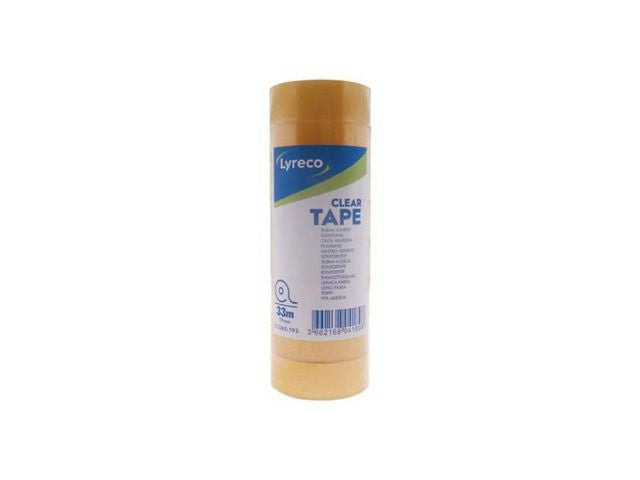Kontorstejp LYRECO 33mx19mm klar 8/fp - Primmeshiper