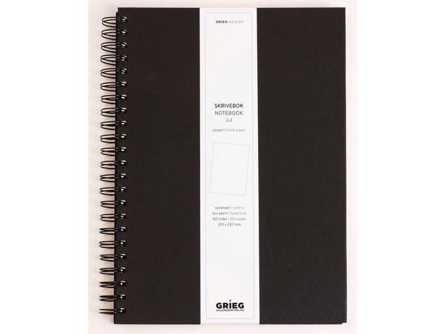Ant.bok GRIEG Design A4 100g olinj svart - Primmeshiper