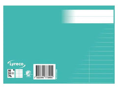 Gloshäfte A6 linjerat 8,5mm petrol - Primmeshiper