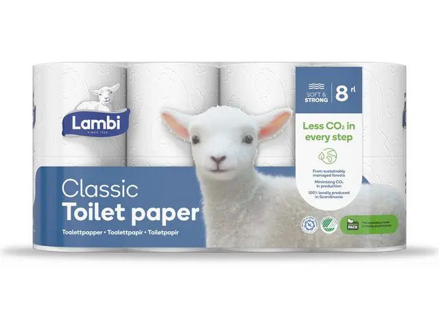 Toalettpapper LAMBI Classic 40/fp - Primmeshiper