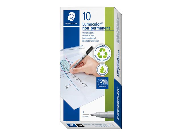 Universalpenna LUMOCOLOR F VL svart - Primmeshiper
