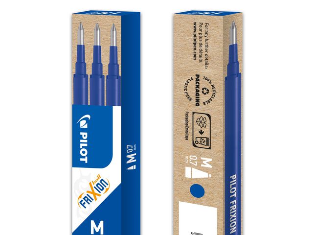 Refill PILOT Frixion 0,7mm blå 3/fp - Primmeshiper