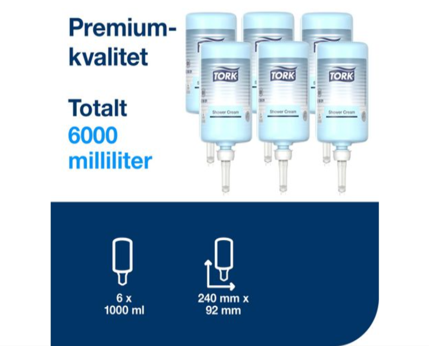 Duschtvål TORK S1 Unisexdoft 1L - Primmeshiper