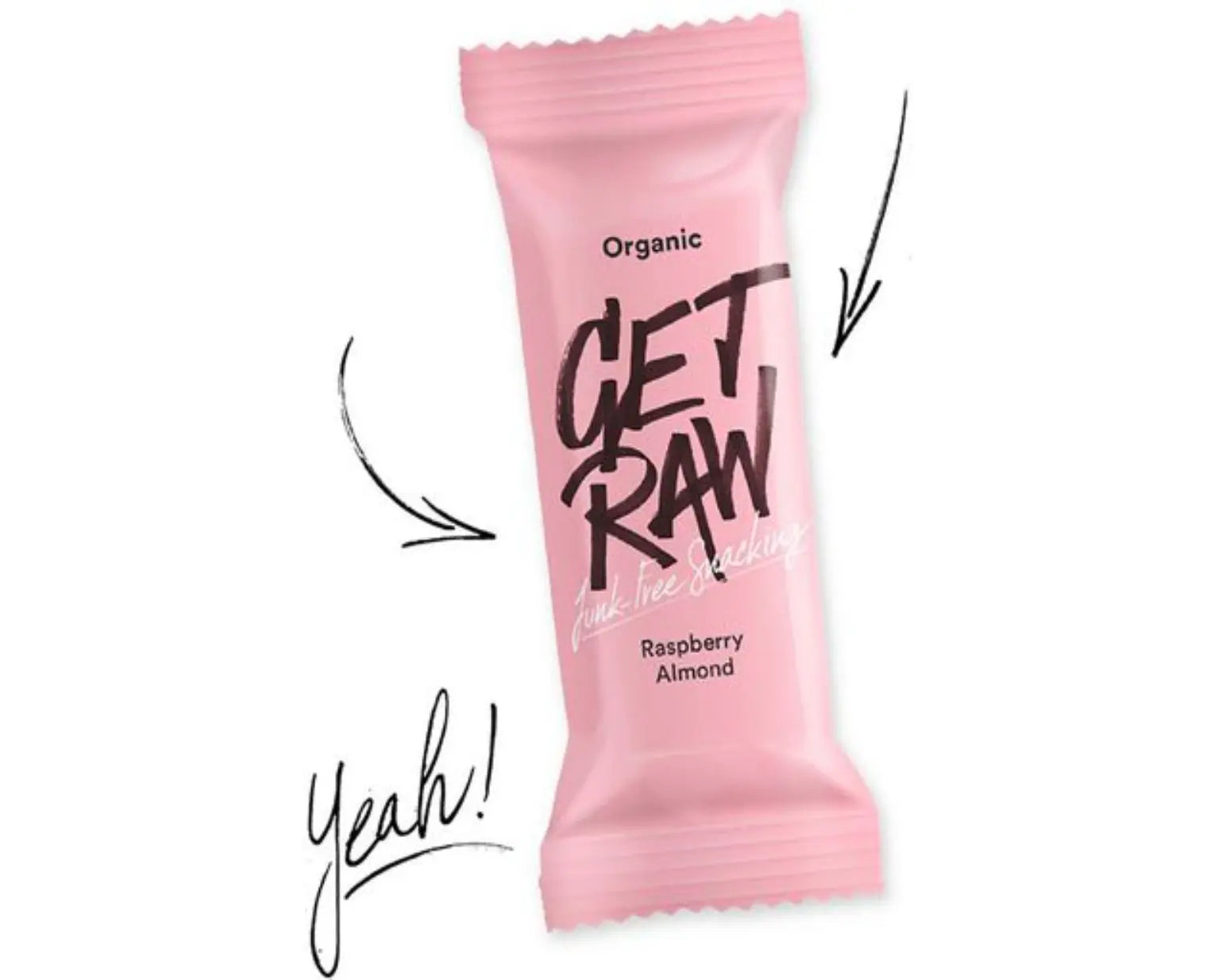 Bar GET RAW Raspberry och Almond 42g - Primmeshiper