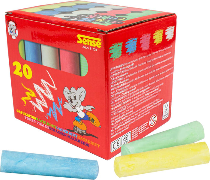 Gadekridt 20 stk./pakke