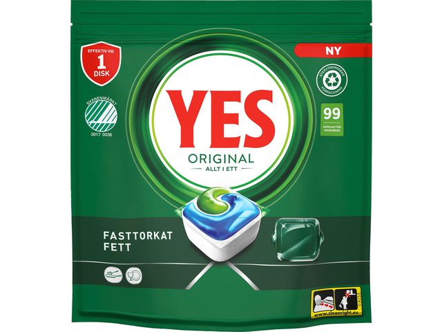 Maskindisk YES Original tabletter 99/fp - Primmeshiper