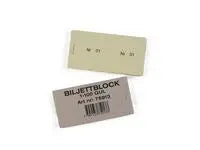 Biljettblock 1-100 gul - Primmeshiper