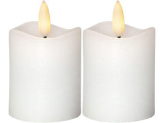 Blockljus STAR T Flamme LED 7,5cm vit Primmeshiper