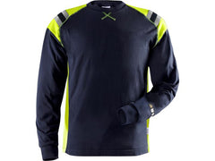 Långärmad T-shirt Flam 7072 Marin M - Primmeshiper