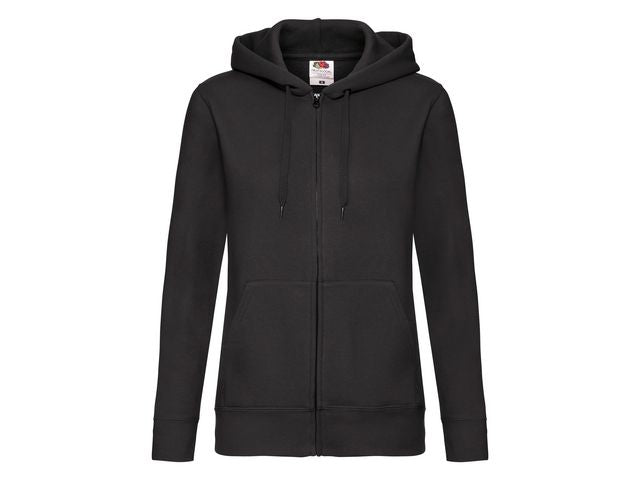 Zip Hoodie FRUIT dam svart L - Primmeshiper