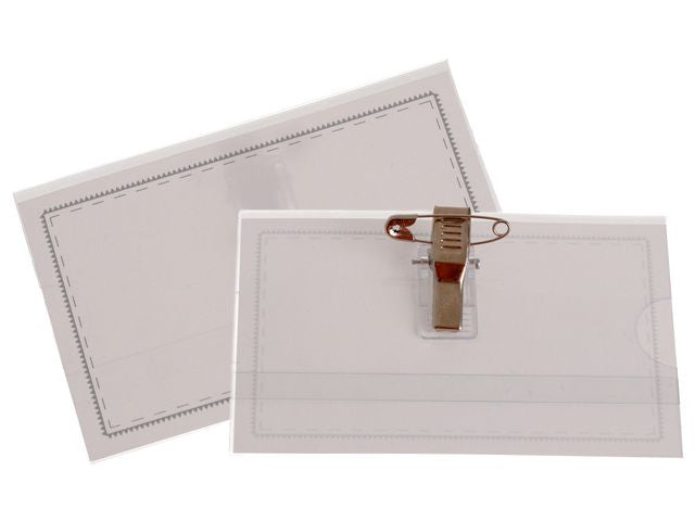 Namnskylt ACTUAL 90x57mm 50-pack - Primmeshiper