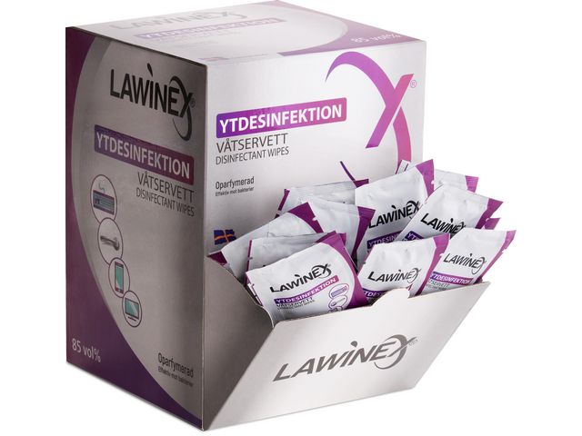 Ytdesinfektionsduk LAWINEX 85% 150/fp - Primmeshiper