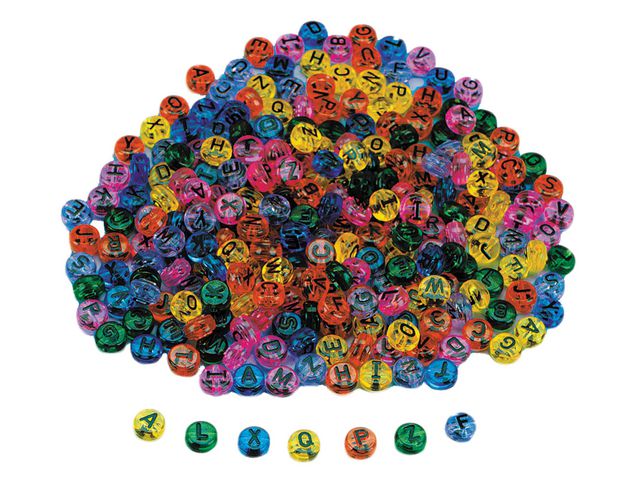 Plastpärlor ABC transparent 260/fp - Primmeshiper