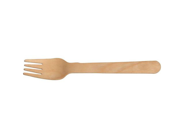 Bestick Gaffel vaxat trä 16cm 100/fp - Primmeshiper