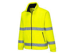 Fleecetröja Hi-vis PW F250 gul L - Primmeshiper