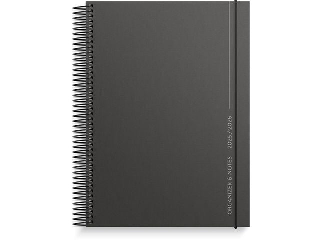 Kalender 25/26 Organizer & Notes svart - Primmeshiper