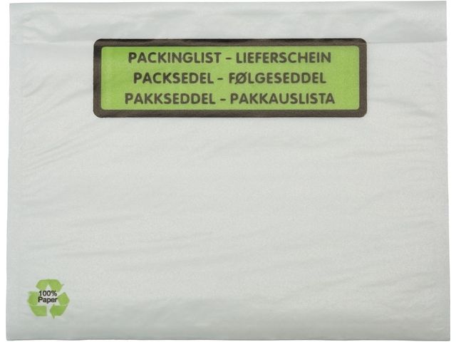 Packsedelskuvert papper C4 tryck 500/FP Primmeshiper