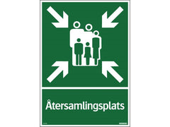 Skylt Återsamlingsplats 297x420mm - Primmeshiper