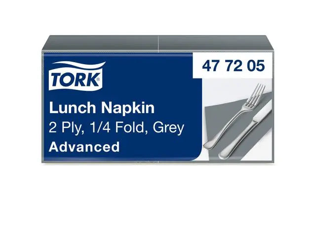 Servett TORK Lunch 2-lags grå 200/fp Primmeshiper