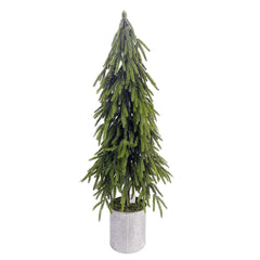 Dekorativt grantræ med potte 81 cm