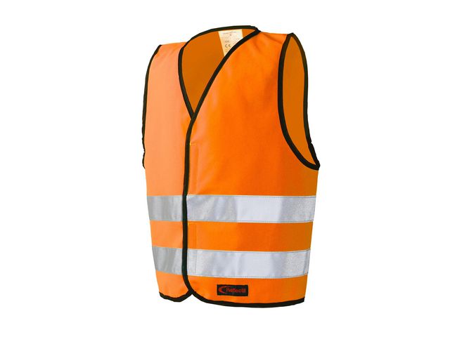 Reflexväst Barn Kardborre XXS orange Primmeshiper