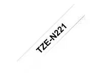 Tape BROTHER TZEN221 9mm Svart på Vit - Primmeshiper