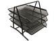 Brevkorg metall 3-facks svart - Primmeshiper