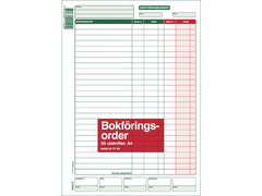 Blankett bokföringsorder A4 50 blad - Primmeshiper