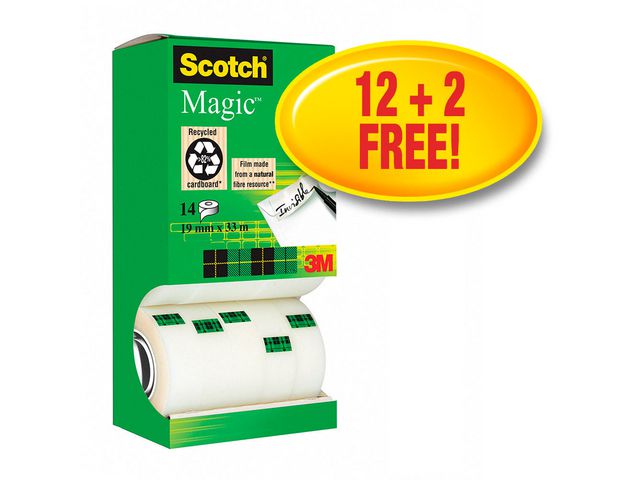 Dokumenttejp SCOTCH 810 19mmx33m 14/fp - Primmeshiper