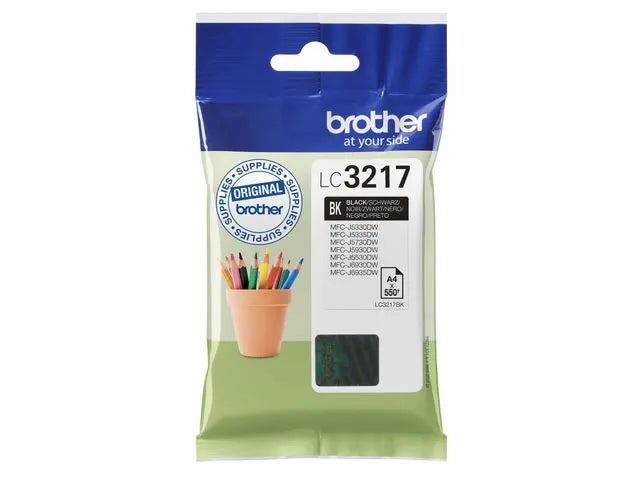 Bläckpatron BROTHER LC3217BK svart - Primmeshiper