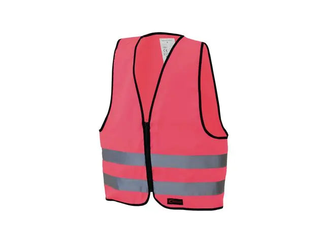 Reflexväst med dragkedja Barn-S Rosa - Primmeshiper