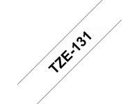Tape BROTHER TZE131 12mm svart på klar - Primmeshiper