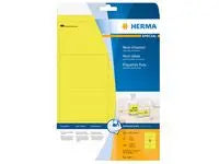 Etikett HERMA 99,1x67,7mm neongul160/fp - Primmeshiper