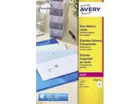 Etikett AVERY 99,1x33,9 transp. 400/fp Primmeshiper