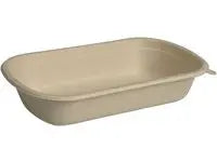 Matlåda Takeaway Bagasse 750ml 1f 125/fp - Primmeshiper