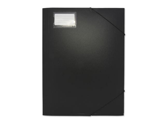 Mapp 3-klaff plast A3 svart - Primmeshiper
