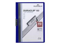 Klämmapp Duraclip 2200 A4 3mm blå - Primmeshiper