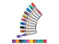 Whiteboardpenna NOBO Liq rund mix 10/fp - Primmeshiper