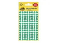 Färgkodningsprick AVERY Ø8mm grön 416/fp - Primmeshiper
