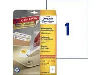 Etikett AVERY avtagbar 210x297mm 30/fp - Primmeshiper