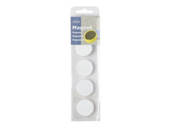 Magnetknappar ACTUAL 30 mm vit 5/fp - Primmeshiper