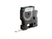 Tape DYMO D1 9mm blå på vit Primmeshiper