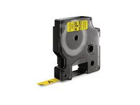 Tape DYMO D1 9mm svart på gul - Primmeshiper