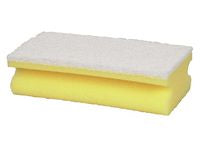 Rengöringssvamp vit/gul 15x7cm 10/fp - Primmeshiper