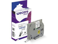 Tape WECARE 9mm TZe-221 Svart på Vit - Primmeshiper