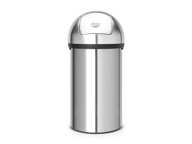 Papperskorg BRABANTIA Push 60L Stål - Primmeshiper