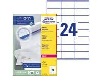 Etikett AVERY LASER 70x36mm 2400/fp - Primmeshiper