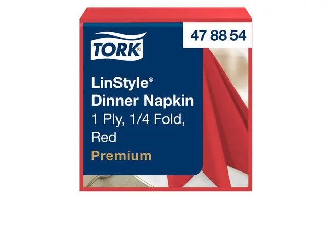 Servett TORK LinStyle Röd 39x39  50/fp - Primmeshiper