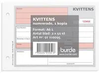 Blankett kvittens A6L 2x50 blad kopia - Primmeshiper